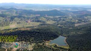 Pantano de Doña justa y sierras de Guadalmez