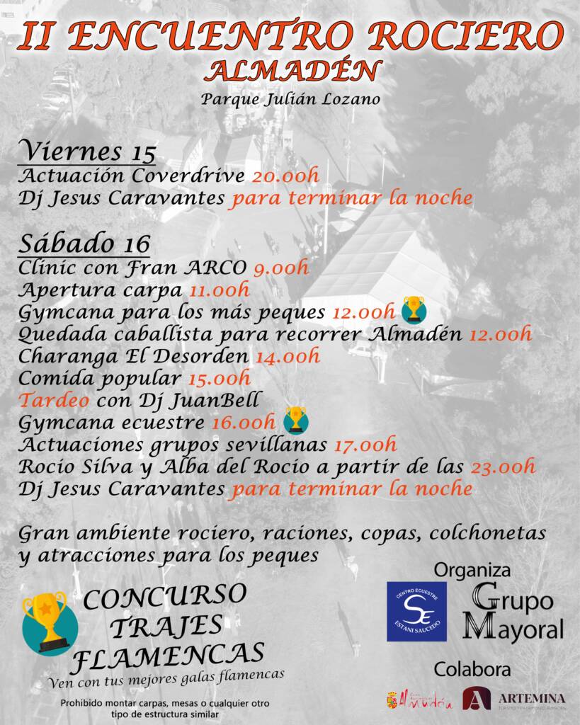 Cartel horarios II Encuentro Rociero copia