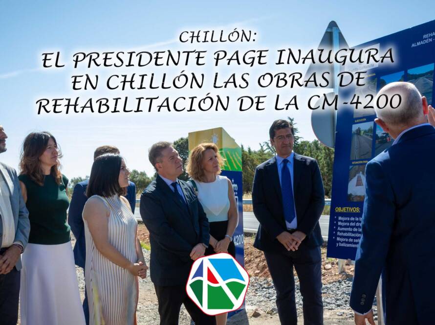 El Presidente Page inaugura en Chillón las obras de rehabilitación de la CM-4200